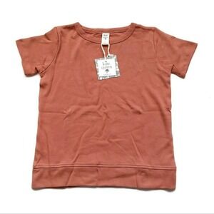 New Kate Quinn Coral Top 7 Short Sleeve
